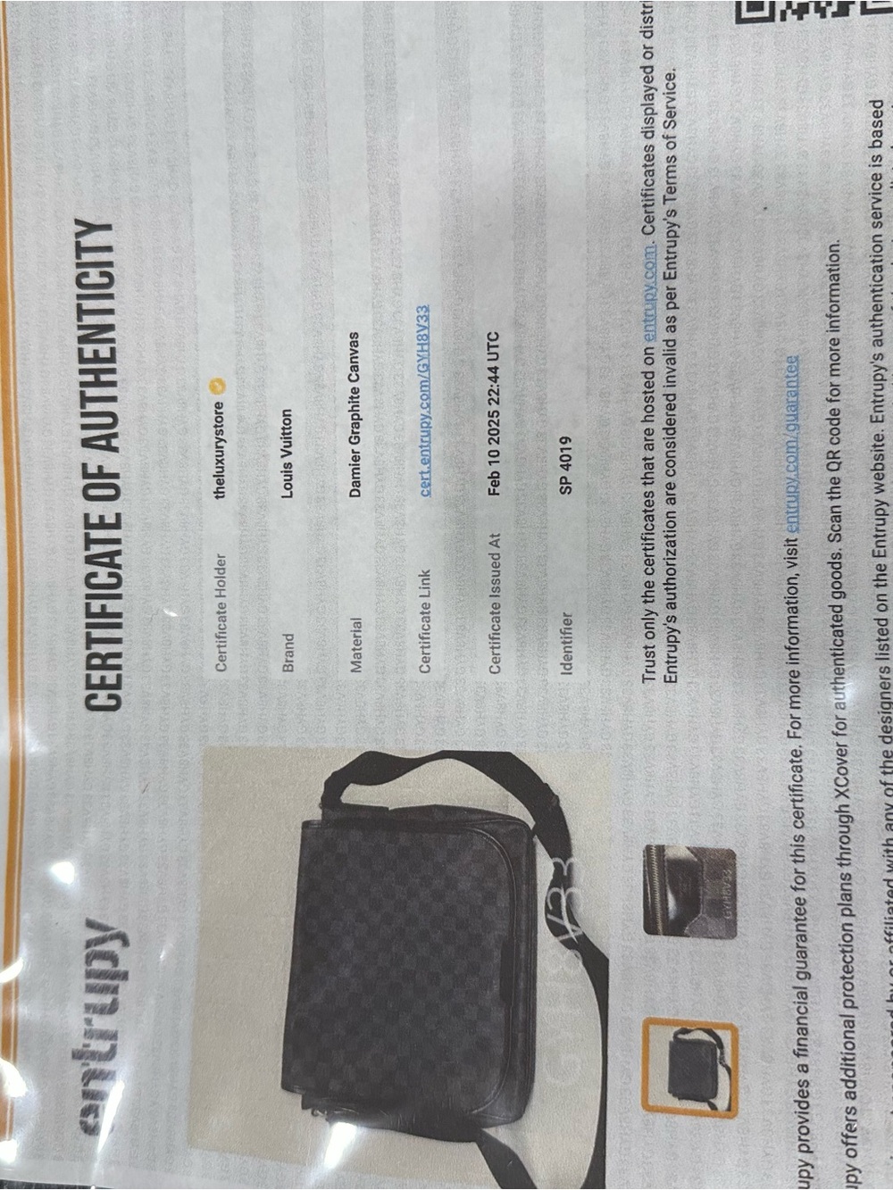 Louis Vuitton Damier Graphite Canvas Laptop Pouch - Black - Picture 7 of 9